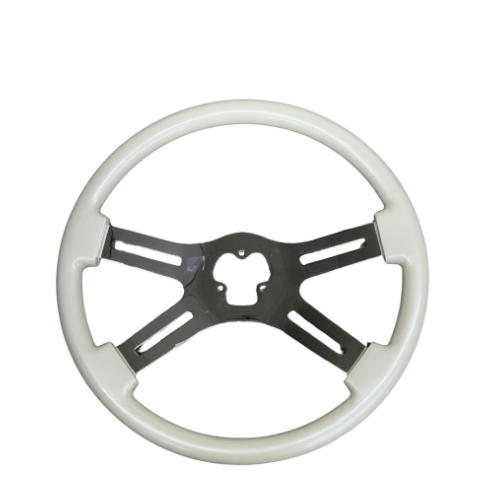 58501 WHITE 18" STEERING WHEEL