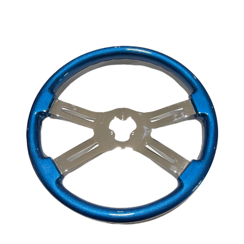 58101 18" BLUE STEERING WHEEL 581-3003-77502