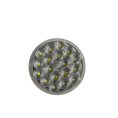 76454 4" FLEET WHITE/CLR 18 LED