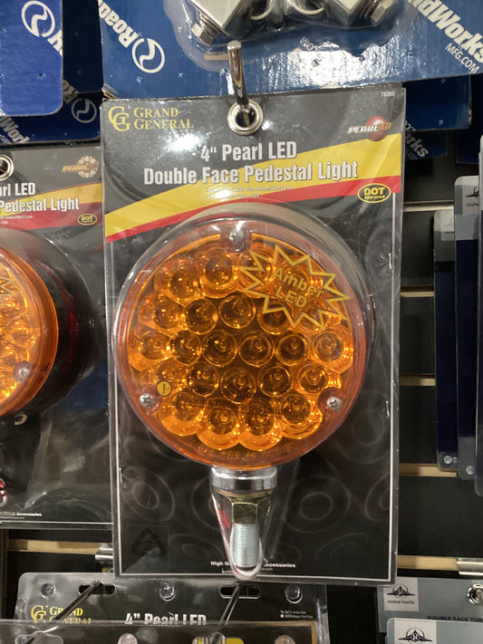 78360 4" DOUBLE FACED  LIGHT AMBER/RED PERL COLOR LENS