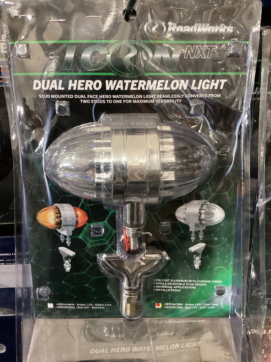 HEROFENDERC DOUBLE FACE WATERMELON LIGHT W/ PEDESTAL CLEAR LENS