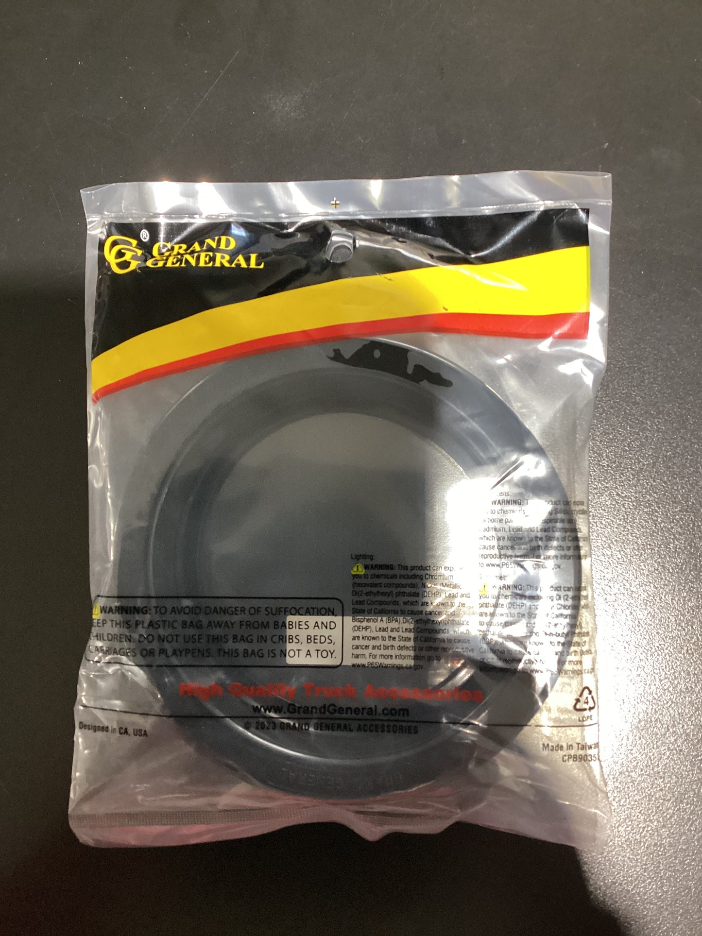 80473 4" BLACK RUBBER  GROMMET FOR 4" ROUND LIGHTS