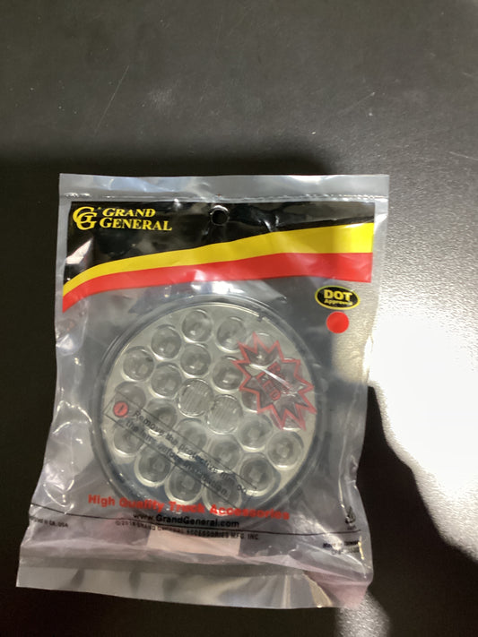 78276BP-GG 4" LIGHT RED/CLEAR SMOKED LENS