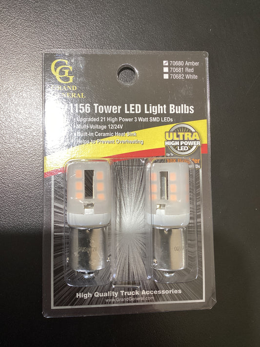 70680 1156 AMBER LED BULB W/CERAMIC TOWER