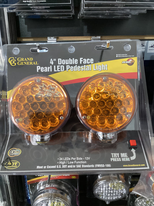 78375  4" DOUBLE FACE LIGHT AMBER/RED COLOR LENS TWIN PACK