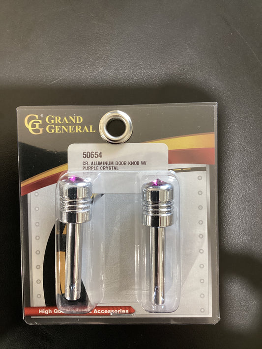 50654-GG PURPLE JEWEL DOOR LOCK KNOB