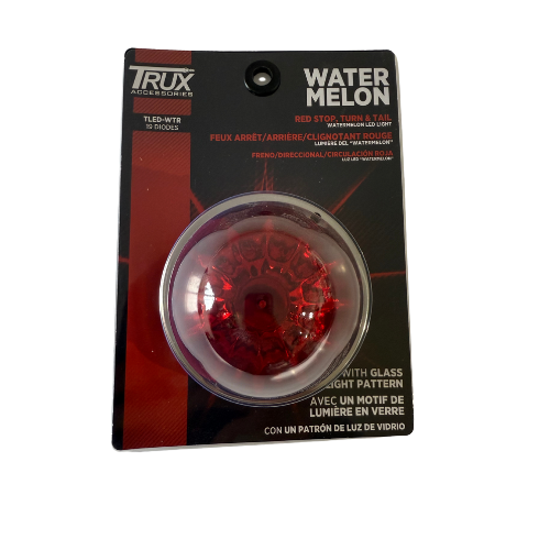 TLED-WTR RED/RED WATERMELON (W/ GLASS PATTERN)