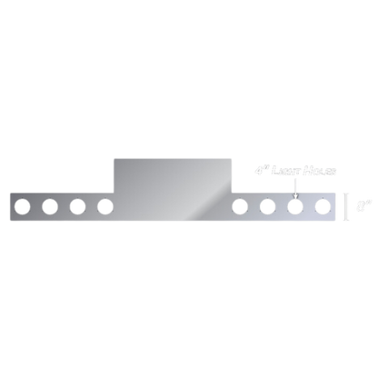 BP-5205 REVERSE T-BAR 34" WITH 8 LIGHT HOLES 4"D